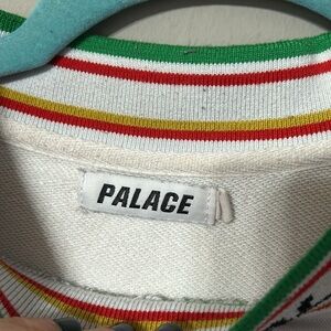 PALACE white pullover sweatshirt